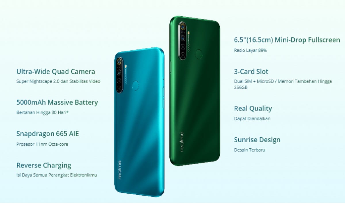 Spesifikasi dan Harga Realme 5i