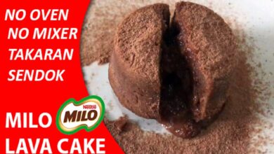 Resep Lava Cake Milo Kukus Takaran Sendok